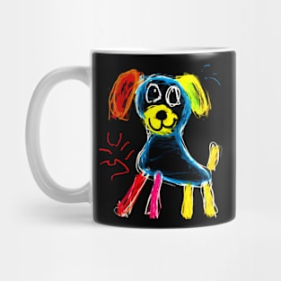 Crayon Puppy #3 Mug